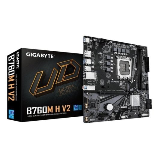 Placa Base Gigabyte B760M H V2 B760 LGA 1700 DDR5 Micro ATX Sin WiFi PCIe 4.0 RGB