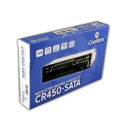 Lecteur de cartes CoolBox CR450SA01 interne SATA USB 2.0 3.5" noir