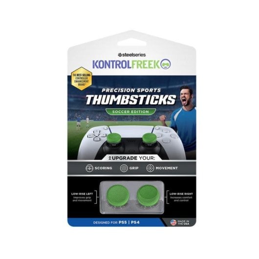 Thumbstick KontrolFreek Precision Sports Soccer Edition Verde para PlayStation 4 y 5