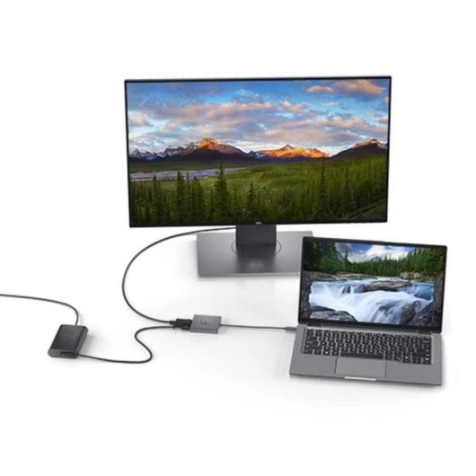 Adapter Dell USB-C zu HDMI DisplayPort Power Delivery Schwarz