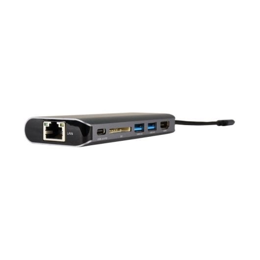 Base para portátil Kramer KDock-2 USB-C 100W Ethernet HDMI Lector SD