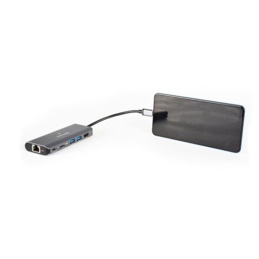 Base para portátil Kramer KDock-2 USB-C 100W Ethernet HDMI Lector SD