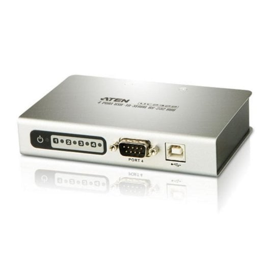 USB-zu-Seriell-Hub Aten UC2324 4x RS232 Metallgehäuse, VGA Schnittstelle
