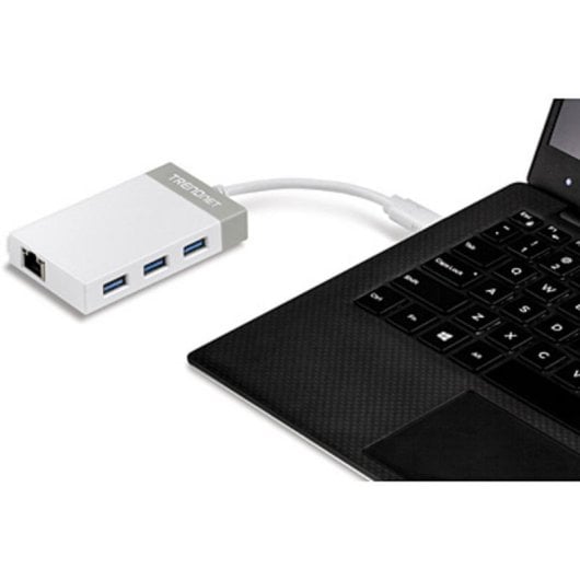 Laptop-Dockingstation Trendnet TUC-ETGH3 USB-C Gigabit Ethernet 3x USB 3.0 Grau Weiß