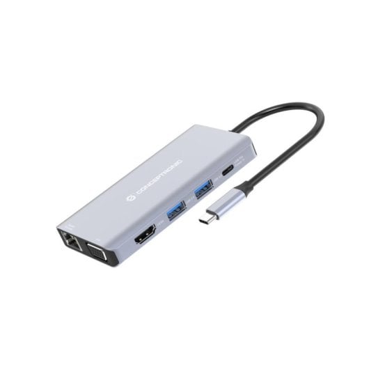 Dockingstation Conceptronic DONN20G USB-C 100W 4K HDMI VGA Gigabit SD