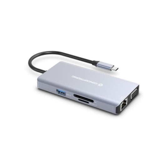 Dockingstation Conceptronic DONN20G USB-C 100W 4K HDMI VGA Gigabit SD