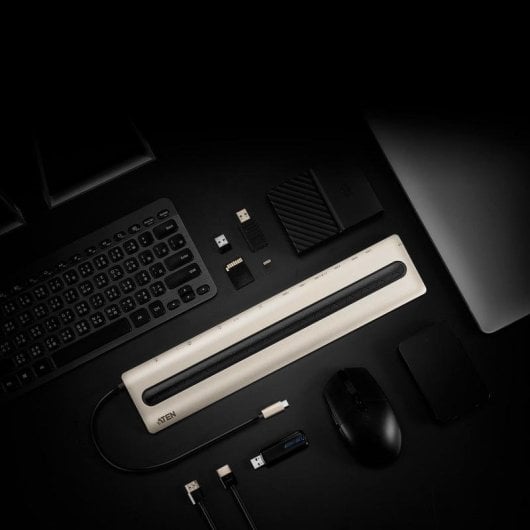 Dockingstation Aten UH3237 USB-C 13 Anschlüsse 4K HDMI VGA Ethernet