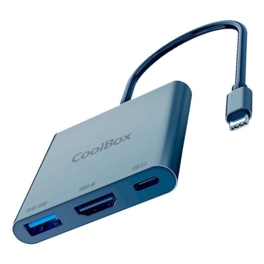 Dockingstation CoolBox MINIDOCK C31 USB-C HDMI 4K Power Delivery Aluminium
