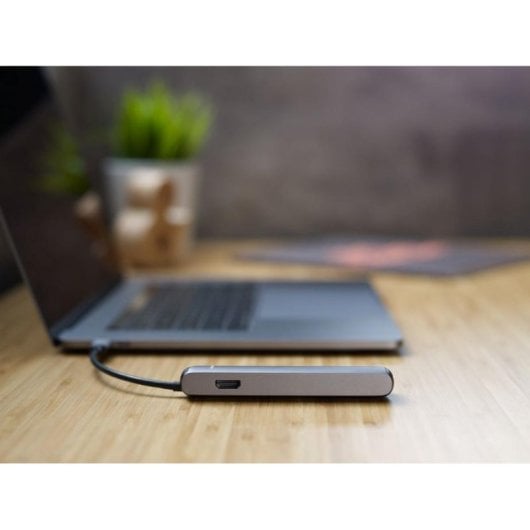 Base portátil Epico 9915112100019 USB-C 4K Ultra HD Ethernet HDMI Plata Negro