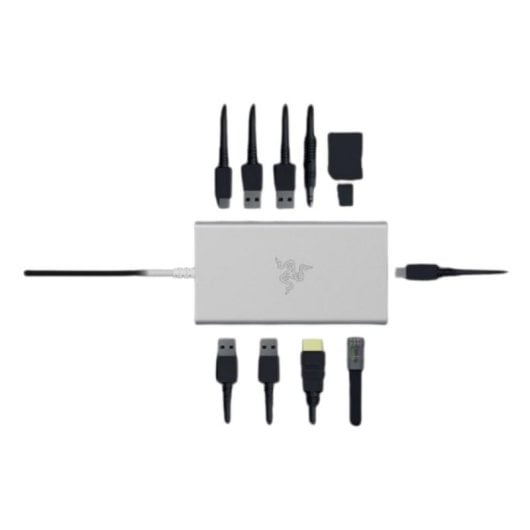 Dockingstation Razer USB-C Dock Mercury Aluminium 85W 4K LAN SD USB HDMI
