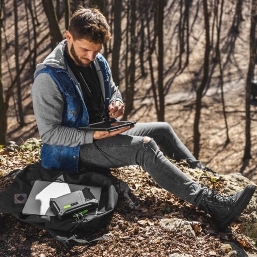 Green Cell Cjsgc01 16000 mAh Lithium-Polymer (LiPo) externer Akku, Schwarz