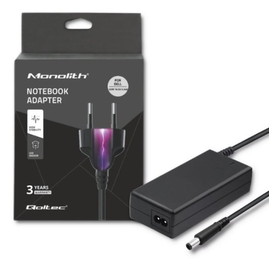 Qoltec 51506.45W Netzteil für Asus | 45 W | 19 V | 2,37 A | 4,0 x 1,35 mm | + Netzkabel