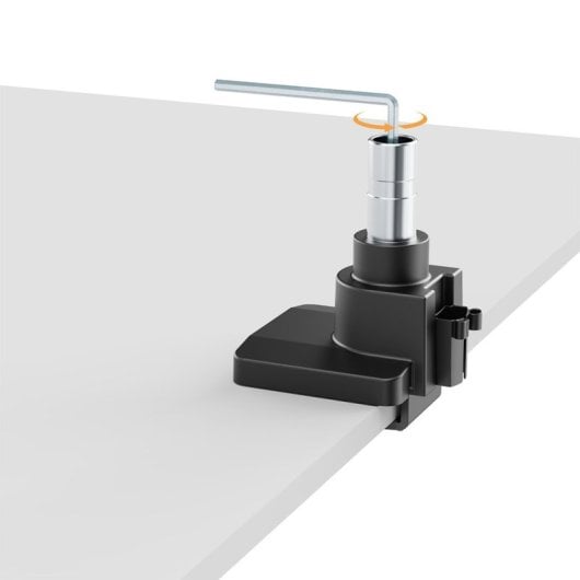 Maclean MC-968 Doppelarm-Monitorhalterung mit Gasfeder, 17-57", 27 kg, Schwerlastausführung, volle Bewegungsfreiheit, VESA Max 200 x 200