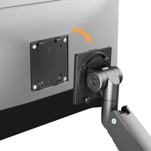 Maclean MC-968 Doppelarm-Monitorhalterung mit Gasfeder, 17-57", 27 kg, Schwerlastausführung, volle Bewegungsfreiheit, VESA Max 200 x 200