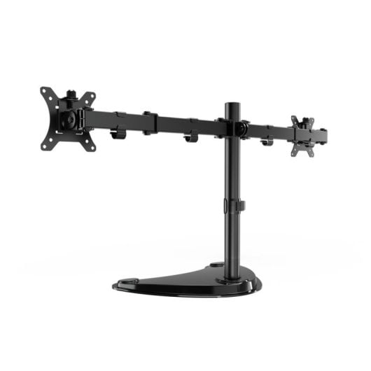 Gembird MS-D2ST-02 Monitorhalterung für den Schreibtisch (schwenk-, neig- und drehbar), 13"-32", Schwarz