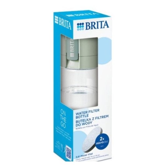 Botella Filtrante Brita Vital 0,6 L Verde Pastel