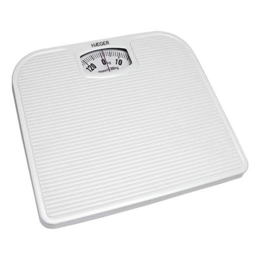 Pèse Personne Mécanique Haeger BS-MEC.013A Jusqu'à 130 kg Blanc Précision 1 kg