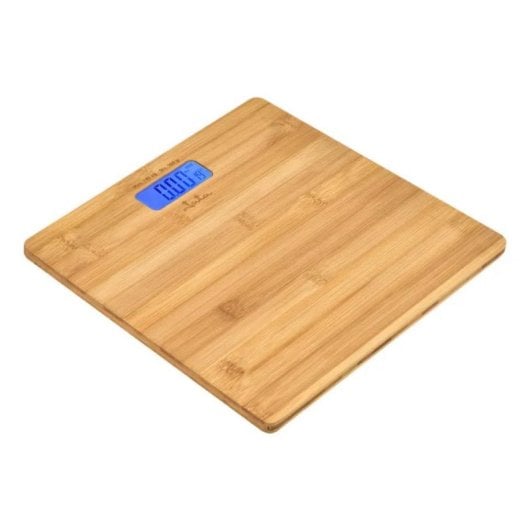 Badezimmerwaage Jata HBAS1489 Bamboo LCD 180 kg 100 g automatische Einschaltung