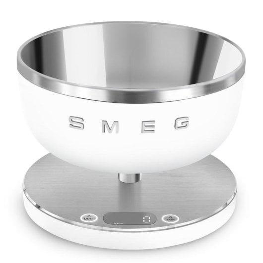 Balança de cozinha Smeg KSC01WHMWW 5 kg precisão 1 g inox LED