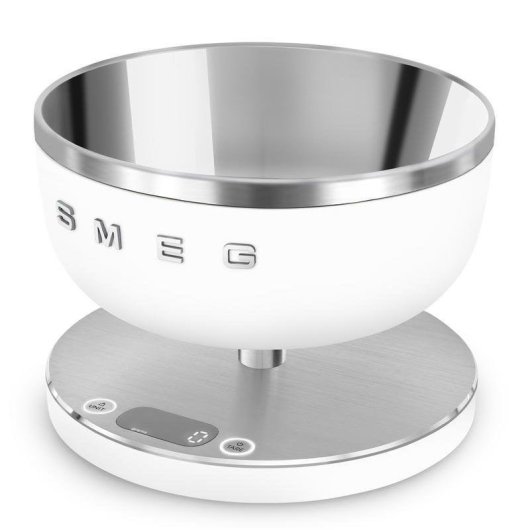Báscula de cozinha Smeg KSC01WHMWW eletrónica 5 kg aço inox branca