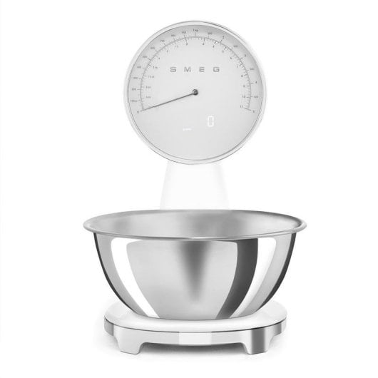 Balança de cozinha Smeg KSF01WHWW eletrónica 5kg taça removível LCD