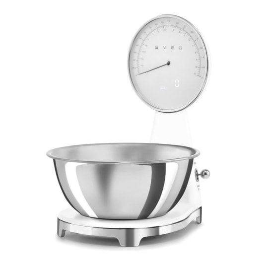 Balança de cozinha Smeg KSF01WHWW eletrónica 5kg taça removível LCD