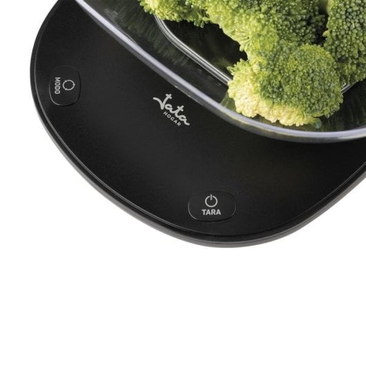 Balança de cozinha Jata HBAL1709 eletrónica 5 kg taça removível preta