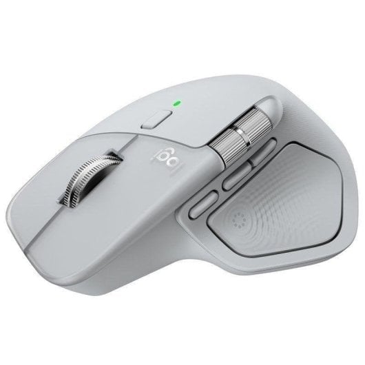 Logitech MX Master 4 ratón inalámbrico bluetooth ergonómico respuesta háptica avanzada USB-C gris claro