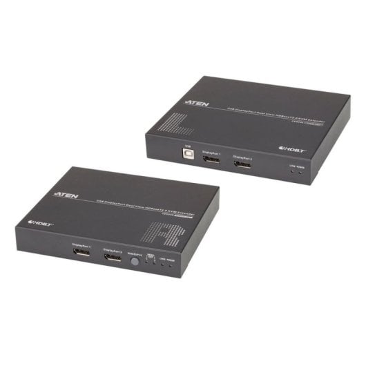Extensor KVM Aten CE924 DisplayPort Dual View HDBaseT 4K 100m USB RS-232