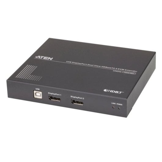 Extensor KVM Aten CE924 DisplayPort Dual View HDBaseT 4K 100m USB RS-232