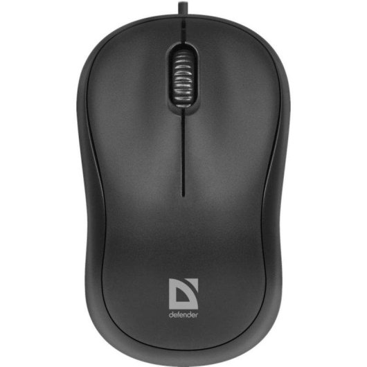 Ratón Defender PATCH MS-759 USB 1000DPI Negro Ambidiestro Compacto