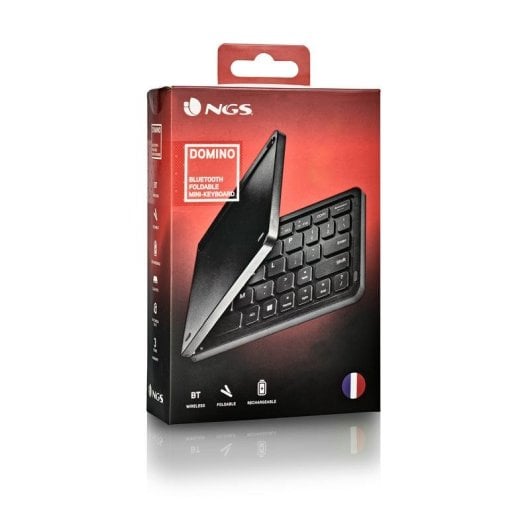 Teclado NGS DOMINOFRENCH FR mini Bluetooth AZERTY perfil baixo Preto