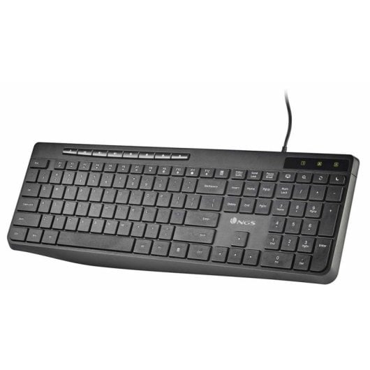 Tastatur NGS SPECTRA FR Membran Layout FR AZERTY USB 96 Prozent Schwarz
