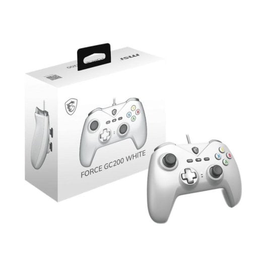 Gamepad MSI FORCE GC200 White analogico triggers Hall vibrazione PC Android