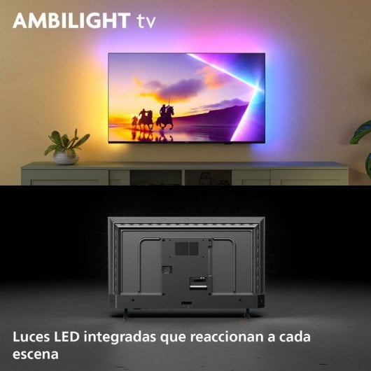TV Philips QLED 43PUS8450 43" 4K Ambilight Smart TV Dolby Atmos