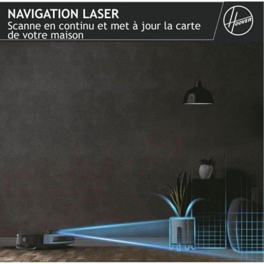 Robot Aspirapolvere e Lavapavimenti Hoover HG430H 011 Navigazione Laser 4.000 Pa
