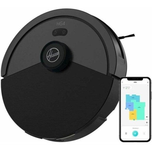 Robot Aspirador Hoover HG410D Navegación Láser 4.000 Pa Control App Autonomía 120 min