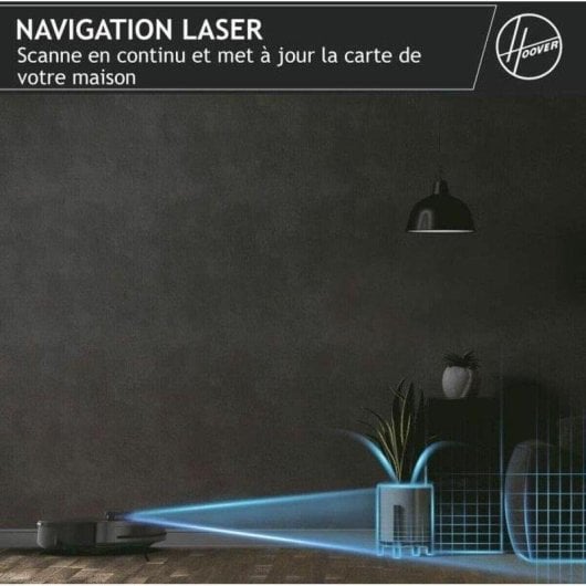 Robot Aspirador Hoover HG410D Navegación Láser 4.000 Pa Control App Autonomía 120 min