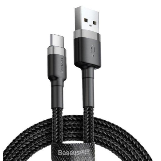 USB-Kabel Baseus CATKLF-UG1 3 m USB A auf USB C Schwarz Geflochten