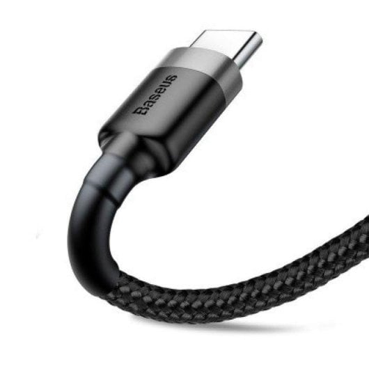 USB-Kabel Baseus CATKLF-UG1 3 m USB A auf USB C Schwarz Geflochten
