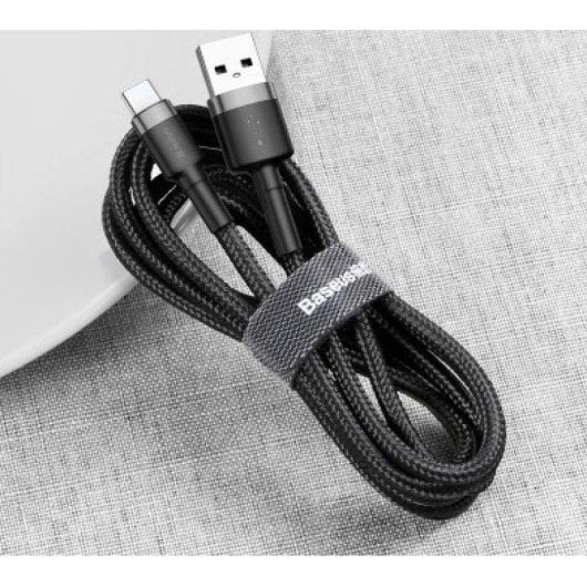 USB-Kabel Baseus CATKLF-UG1 3 m USB A auf USB C Schwarz Geflochten