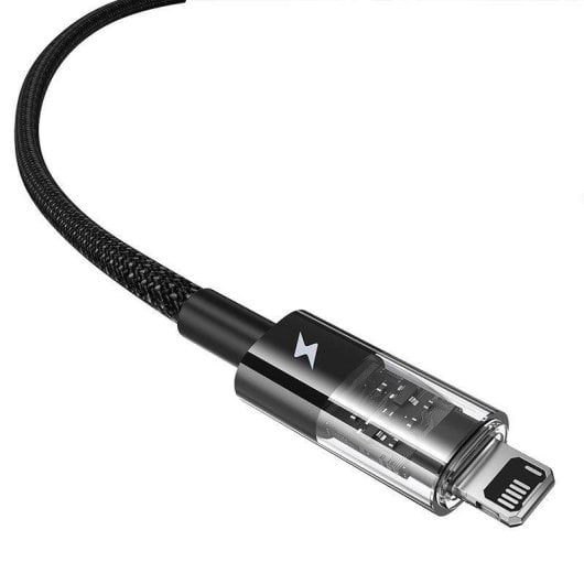 Ladekabel Baseus Gem USB A auf iP 1 m 2,4A Schnellladung Schwarz