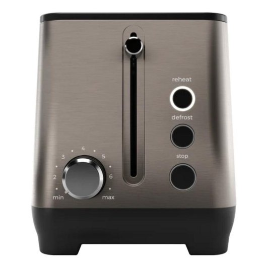 Broodrooster Aiwa KOFOTATSU 2 sleuven 1600 W 7 bruiningsstanden Opwarmen Ontdooien RVS