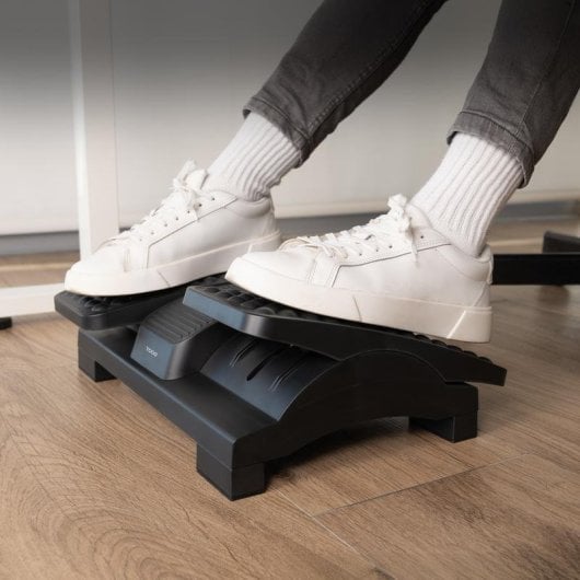 Fußstütze TooQ TQFR0605-B höhenverstellbar neigbar HIPS 430x320 mm schwarz