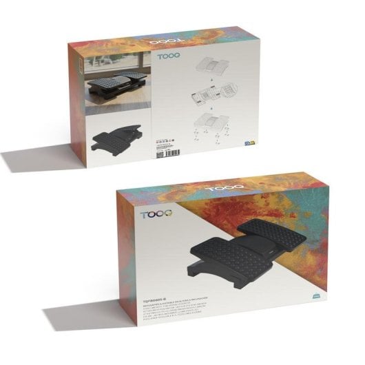 Fußstütze TooQ TQFR0605-B höhenverstellbar neigbar HIPS 430x320 mm schwarz