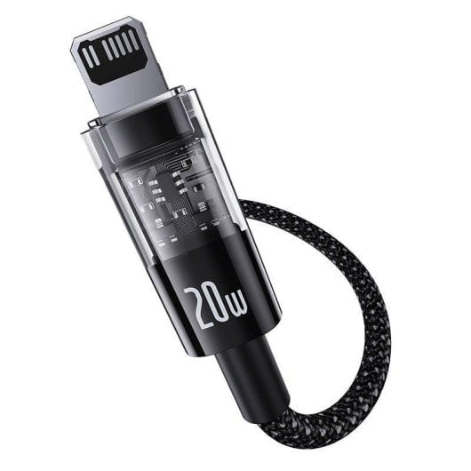 Ladekabel Baseus Gem 1m 20W USB-C auf iP Schnellladung Schwarz