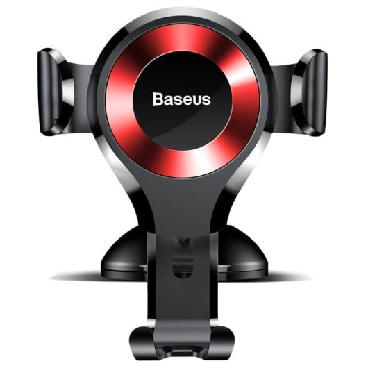 Support smartphone Baseus Osculum Rotatif 360° Ventouse Voiture Noir Rouge
