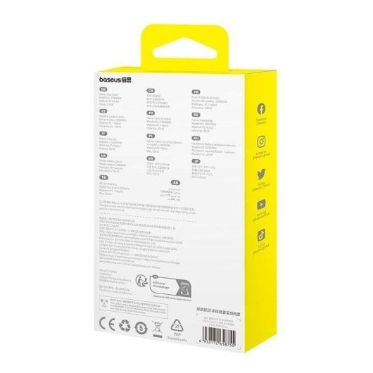 Cavo di ricarica Baseus Gem USB-A USB-C 2 m 100 W Nero