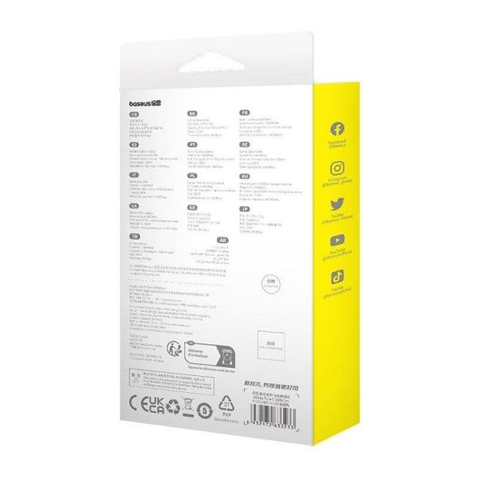 Cavo USB Baseus Unbreakable 1 m USB A USB C Nero Alta Resistenza