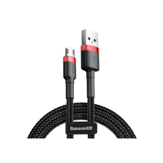 Câble USB Baseus Cafule 2 m USB A vers Micro-USB A Noir Rouge